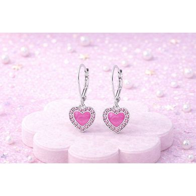 Kids Heart Hypoallergenic Earrings for Girls with Sterling Silver Leverbacks