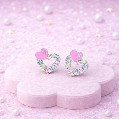 Kids Heart Hypoallergenic Earrings for Girls with Surgical Titanium Screwbacks