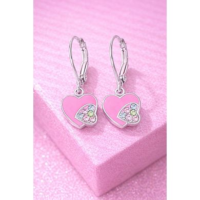Kids Heart Hypoallergenic Earrings for Girls with Sterling Silver Leverbacks