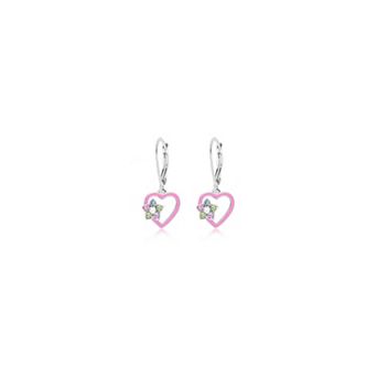 Kids Heart Hypoallergenic Earrings for Girls with Sterling Silver Leverbacks