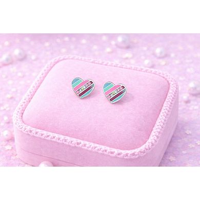 Kids Heart Hypoallergenic Earrings for Girls with Surgical Titanium Screwbacks