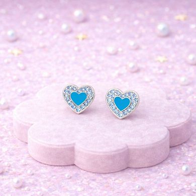 Kids Heart Hypoallergenic Earrings for Girls with Surgical Titanium Screwbacks
