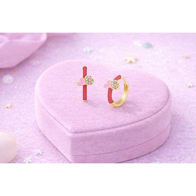 Kids Heart Hypoallergenic Earrings for Girls with Surgical Titanium Screwbacks