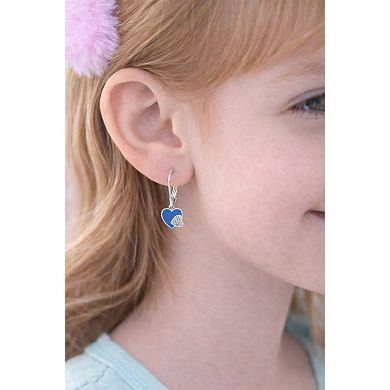 Kids Heart Hypoallergenic Earrings for Girls with Sterling Silver Leverbacks