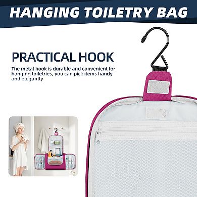 Large Toiletry Bag, Hanging Travel Bag for Toiletries