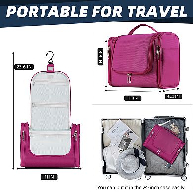 Large Toiletry Bag, Hanging Travel Bag for Toiletries