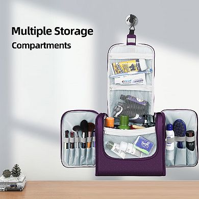 Extra-Large Hanging Toiletry Bag, Travel Organizer with Shoulder Strap