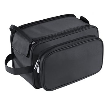 Large PU Leather Toiletry Bag, Travel Toiletry Organizer