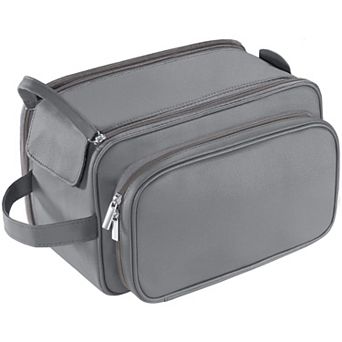 Large PU Leather Toiletry Bag, Travel Toiletry Organizer