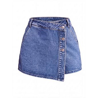 Women's High Waisted Distressed Denim Shorts Summer Casual Shorts