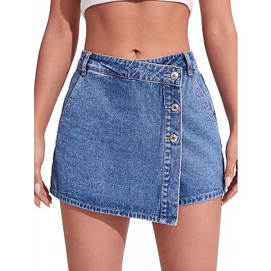 Women's High Waisted Distressed Denim Shorts Summer Casual Shorts