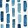 Blue White Brushstroke