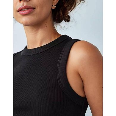 Zeagoo 2 Pcs Women's Ribbed Crew Neck Sleeveless Tank Tops Basic Casual Work Going Out Tops