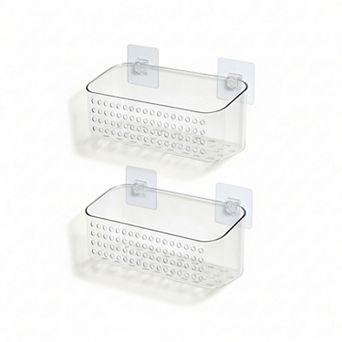 Bath Toy Storage 2 Packs Large Quick Dry No Drill Organizer