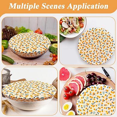 Great Ambitions Reusable Beeswax Bowl Covers (2 Pack), 12 Inch Elastic Bread Proofing Covers