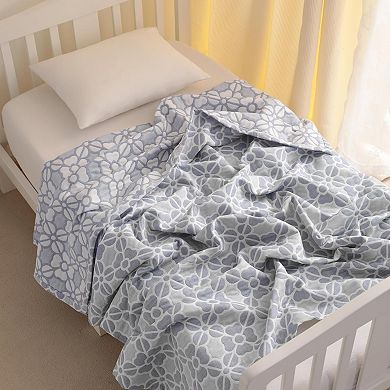 3 Layer Blanket, Muslin Cotton Jacquard Bed Blankets, Lightweight Thermal Blanket, Super Soft