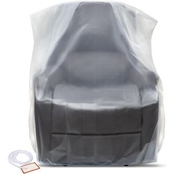 Great Ambitions Extra Large Clear Plastic Chair Covers, 64"x42"x34", Waterproof, Dustproof 1 pc