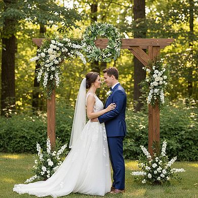 Artificial Greenery Wreath Eucalyptus Leaf with Big Berries