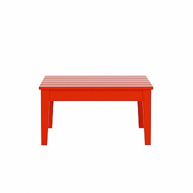 Westintrends Outdoor/patio Modern Adirondack Conversation Table