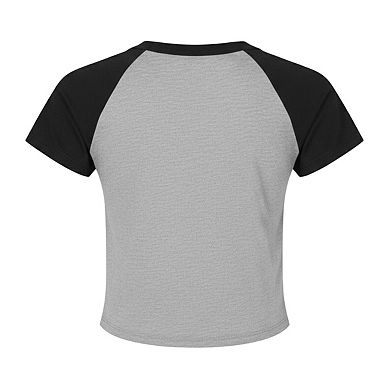 Bella + Canvas Womens/Ladies Baby Micro-Rib Raglan T-Shirt
