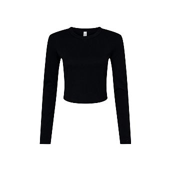 Bella + Canvas Womens/Ladies Long-Sleeved Crop T-Shirt