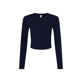 Bella + Canvas Womens/Ladies Long-Sleeved Crop T-Shirt