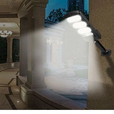 600W LED Solar Motion Sensor Light Waterproof Outdoor Wall Lamp with Remote