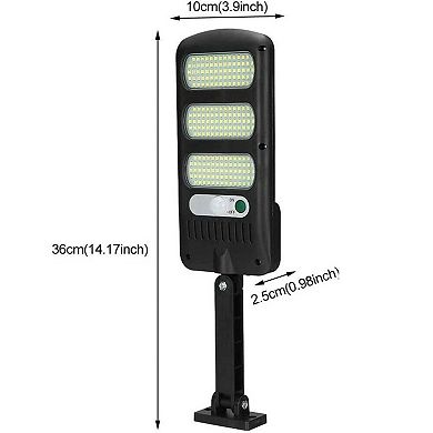 600W LED Solar Motion Sensor Light Waterproof Outdoor Wall Lamp with Remote