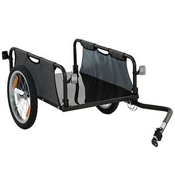 Soozier Bike Cargo Trailer with Quick Release 16" Wheels,