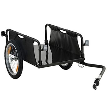 Soozier Bike Cargo Trailer with Quick Release 16inch Wheels