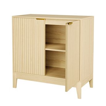 32 Inch Fluted Sideboard Buffet Cabinet