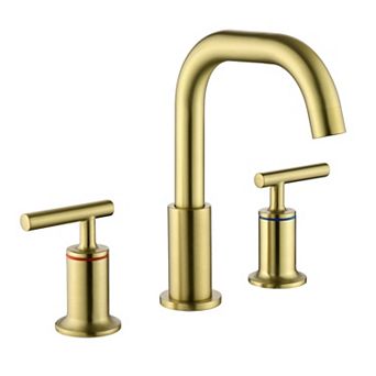 8 in Widespread 2-Handle Bathroom Faucet With Valve Water Supply Lines