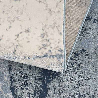 Abstract Tiled Border Area Rug