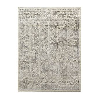 Abstract Tiled Border Area Rug