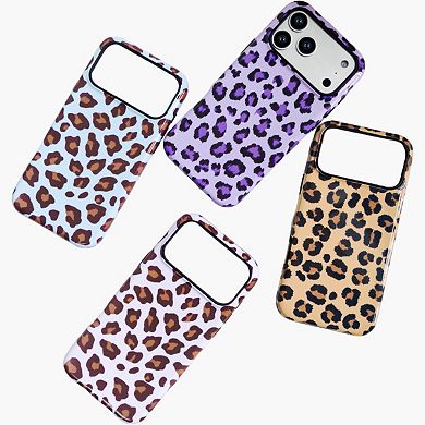Leopard Print Phone Case Slim Protective Cover Shock Resistant Lightweight Design
