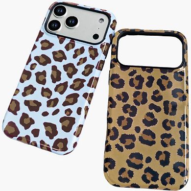 Leopard Print Phone Case Slim Protective Cover Shock Resistant Lightweight Design