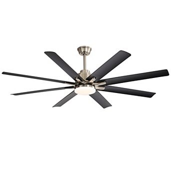 52-Inch Smart Ceiling Fan With Lights, 6 Wind Speed, With 8 ABS Blades, Voice Remote