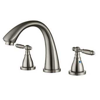 8 in Widespread 3-Hole 1.2 GPM Bathroom Faucet Faucet With Double-Handle