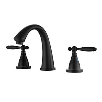 8 in Widespread 3-Hole 1.2 GPM Bathroom Faucet Faucet With Double-Handle