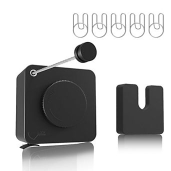 Retractable 15.7ft Non-Sagging Clothesline Heavy Duty Wall Mount Indoor Outdoor