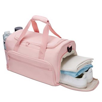 Compact Water-Resistant Gym Duffel with Wet Pocket Shoe Compartment