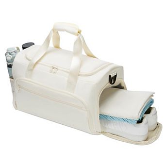 Compact Water-Resistant Gym Duffel with Wet Pocket Shoe Compartment