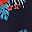 Navy Red Flower