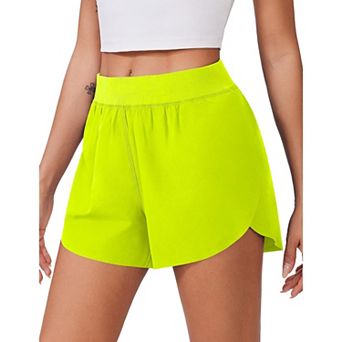 Pinspark Running Shorts for Women High Waisted Athletic Shorts Quick Dry Active Wear Shorts