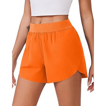 PINSPARK Running Shorts for Women High Waisted Athletic Shorts Quick Dry Active Wear Shorts