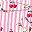 Pink Stripe Teddy Bear