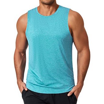 COOFANDY Sleeveless Workout Shirts for Men Dry Fit Moisture Wicking Gym Muscle Athletic Running
