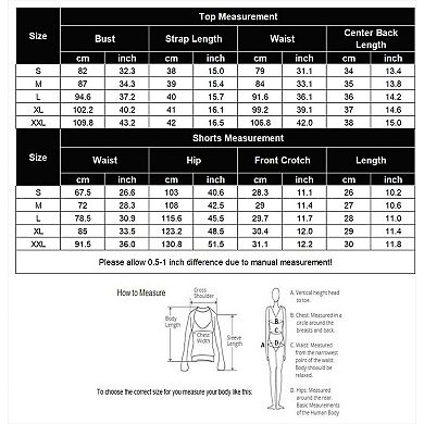 Ekouaer Women's 2 Pack Cami Pajama Set Printed Tank Top and Shorts
