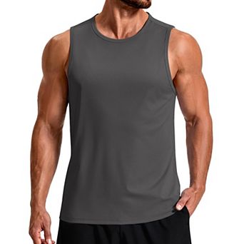 COOFANDY Workout Tank Tops UPF 50+ Quick Dry Muscle Sleeveless Shirts Gym Athletic Running Summer