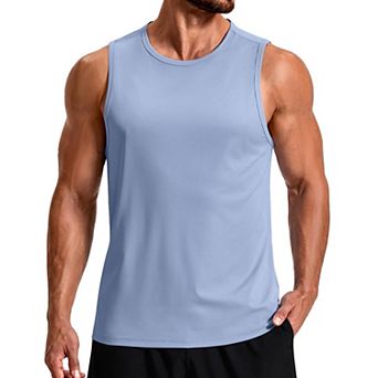 COOFANDY Workout Tank Tops UPF 50+ Quick Dry Muscle Sleeveless Shirts Gym Athletic Running Summer